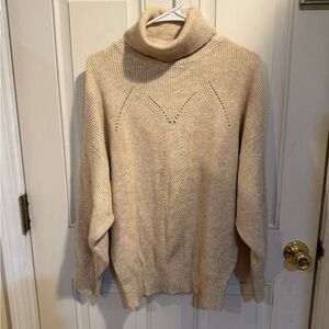 Molly Bracken Cream Ribbed Sweater